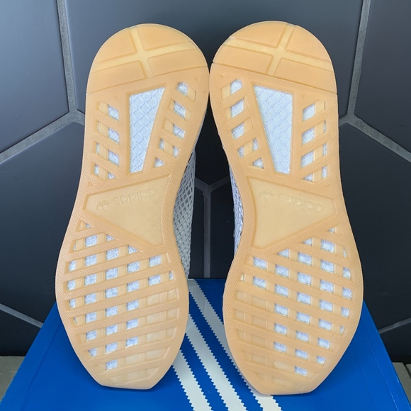Adidas Deerupt Runner Muted Neon Light Grey Shoe - Picture 5 of 6